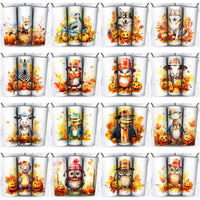 Load image into Gallery viewer, 85 Autumn Animals Tumbler Wrap Designs Bundle JPG
