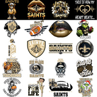Load image into Gallery viewer, 50 New Orleans Saints V4 Football Designs Bundle PNG
