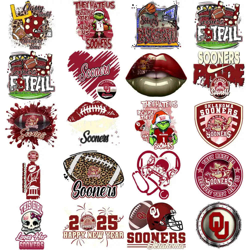 90 Oklahoma Sooners Designs Bundle PNG