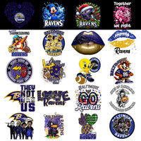 Load image into Gallery viewer, 48 Baltimore Ravens V4 Football Designs Bundle PNG
