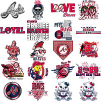 Load image into Gallery viewer, 66 Atlanta Braves Baseball Designs Bundle PNG
