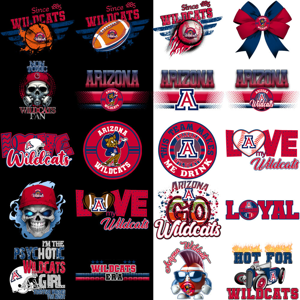 77 Arizona Wildcats Designs Bundle PNG
