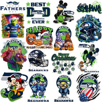 Load image into Gallery viewer, 61 Mega Football Team Seattle Seahawks Mixed V1 Designs Bundle PNG
