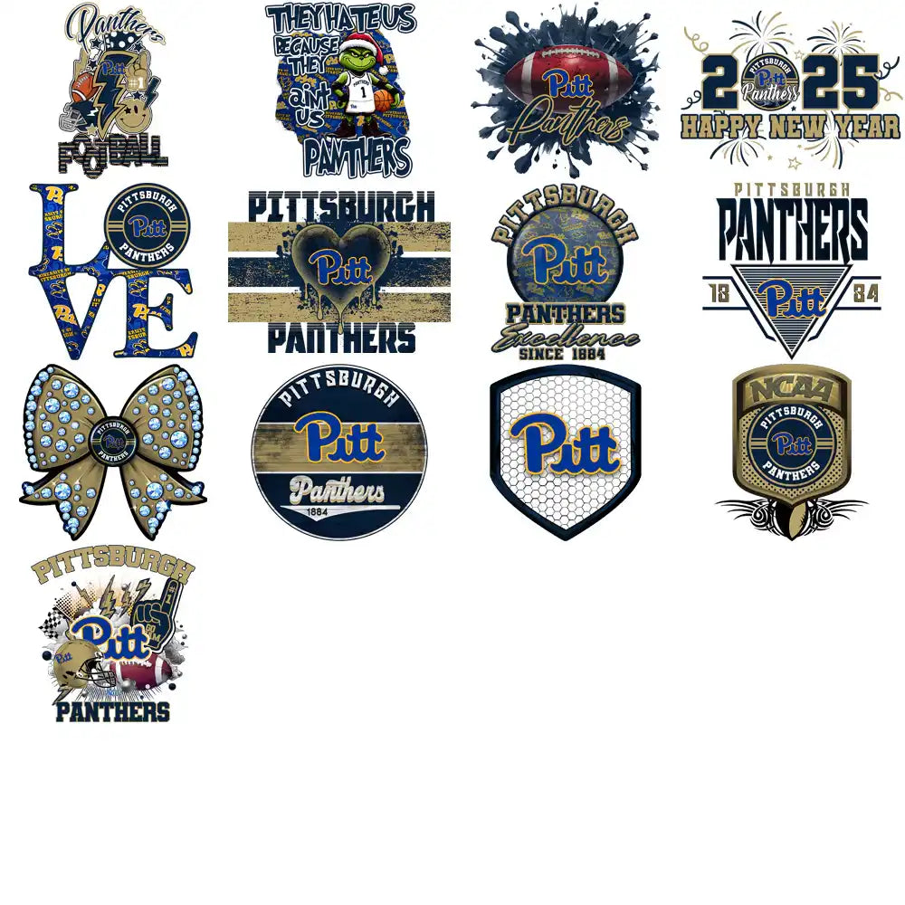32 Pittsburgh Panthers Designs Bundle PNG