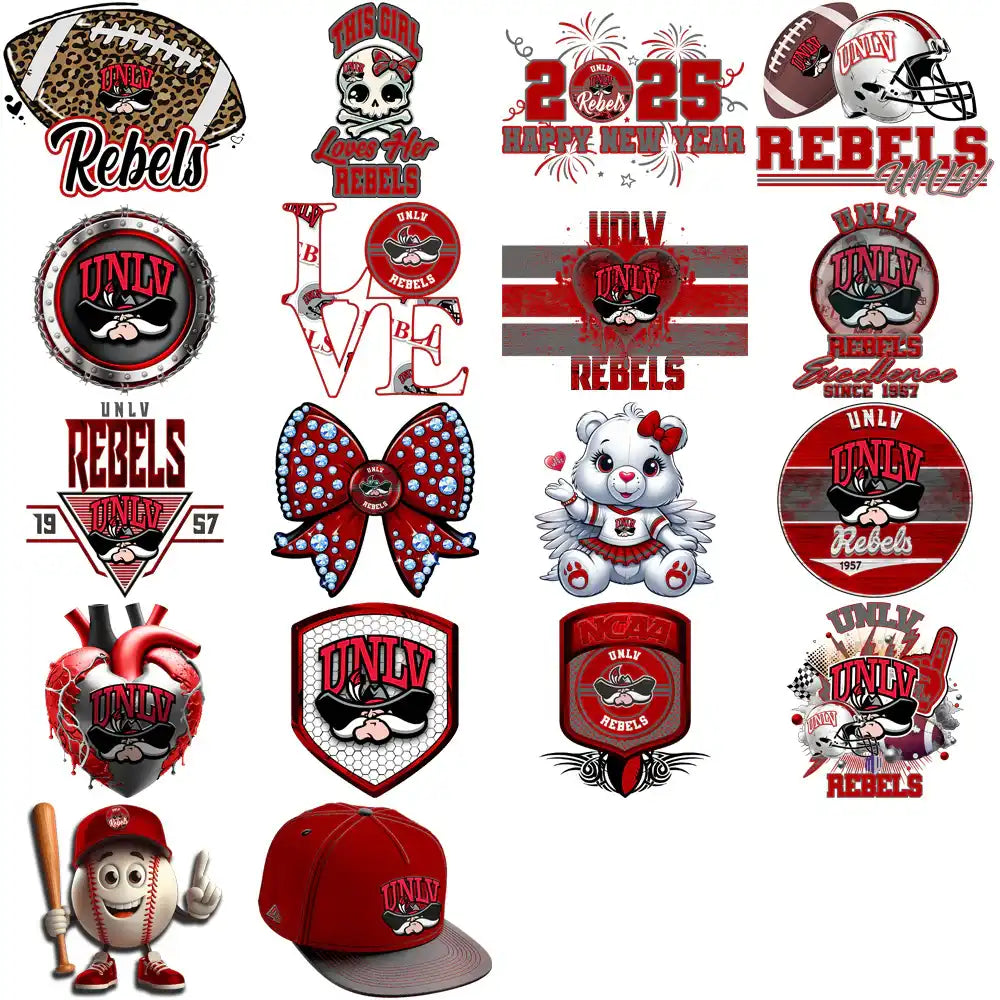 76 UNLV Rebels Designs Bundle PNG