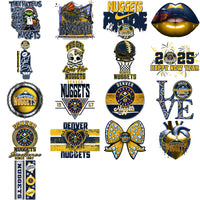 Load image into Gallery viewer, 56 Denver Nuggets Basketball Designs Bundle PNG

