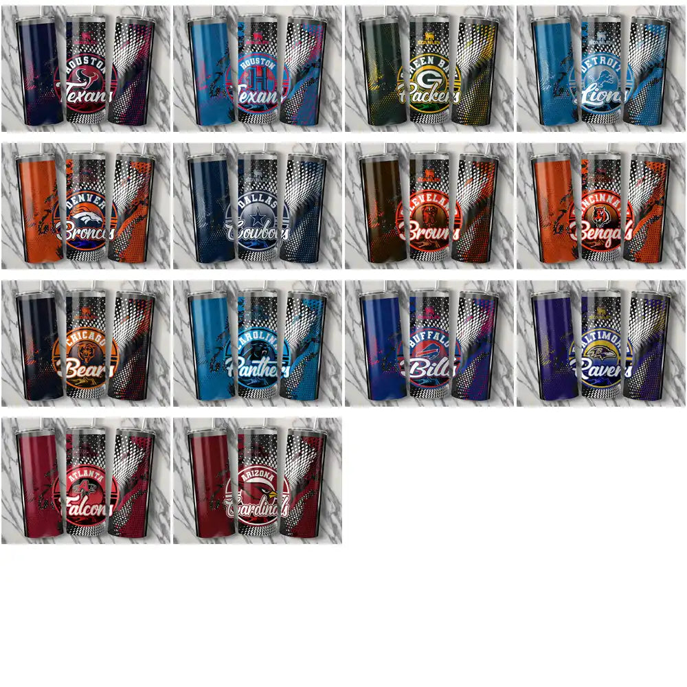 34 Football Teams Stanley Tumbler Wrap Bundle JPG