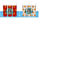 Load image into Gallery viewer, 11 Autumn Fall Starbucks Tumbler Wrap Designs Bundle JPG

