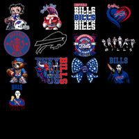 Load image into Gallery viewer, 49 Buffalo Bills V4 Football Designs Bundle PNG
