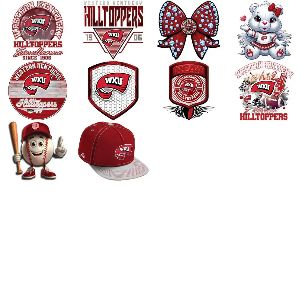 30 Western Kentucky Hilltoppers Designs Bundle PNG
