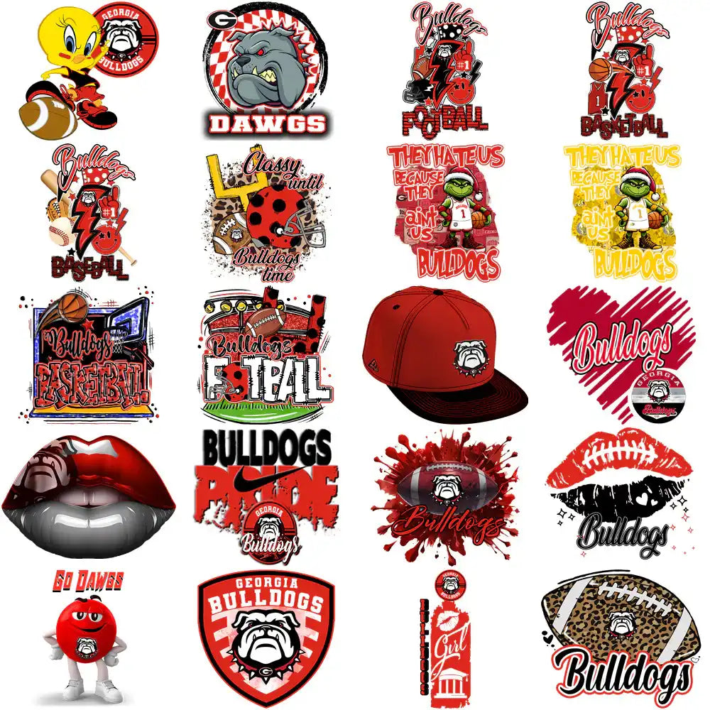 100 Georgia Bulldogs Designs Bundle PNG