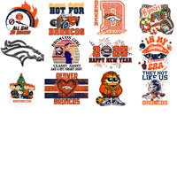 Load image into Gallery viewer, 48 Denver Broncos V4 Football Designs Bundle PNG
