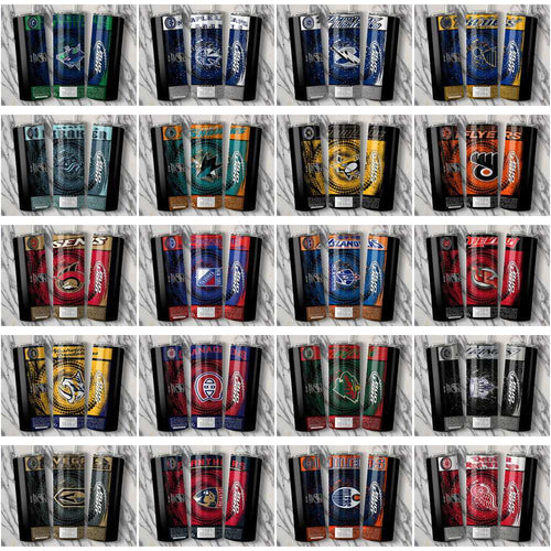 32 Ice Hockey Teams Bud V3 Square Tumbler Wrap Bundle JPG