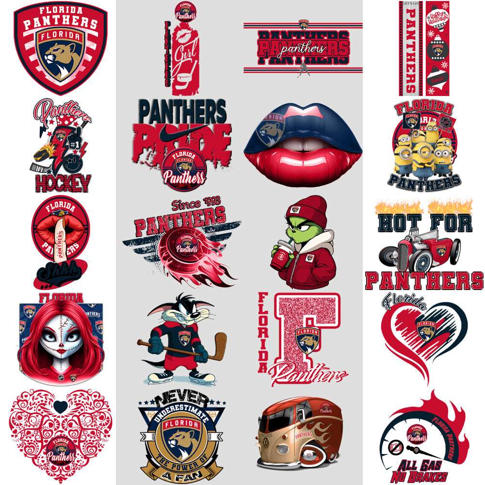 38 Florida Panthers Ice Hockey Designs Bundle PNG