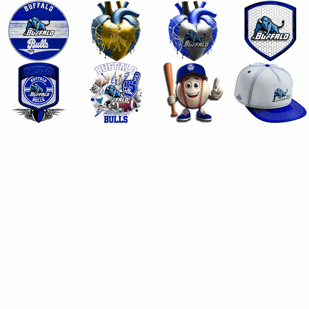 27 Buffalo Bulls Designs Bundle PNG