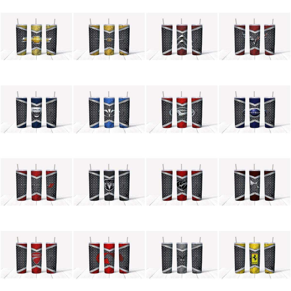 121 Automobile Brands Grunge Tumbler Wrap Designs Bundle JPG