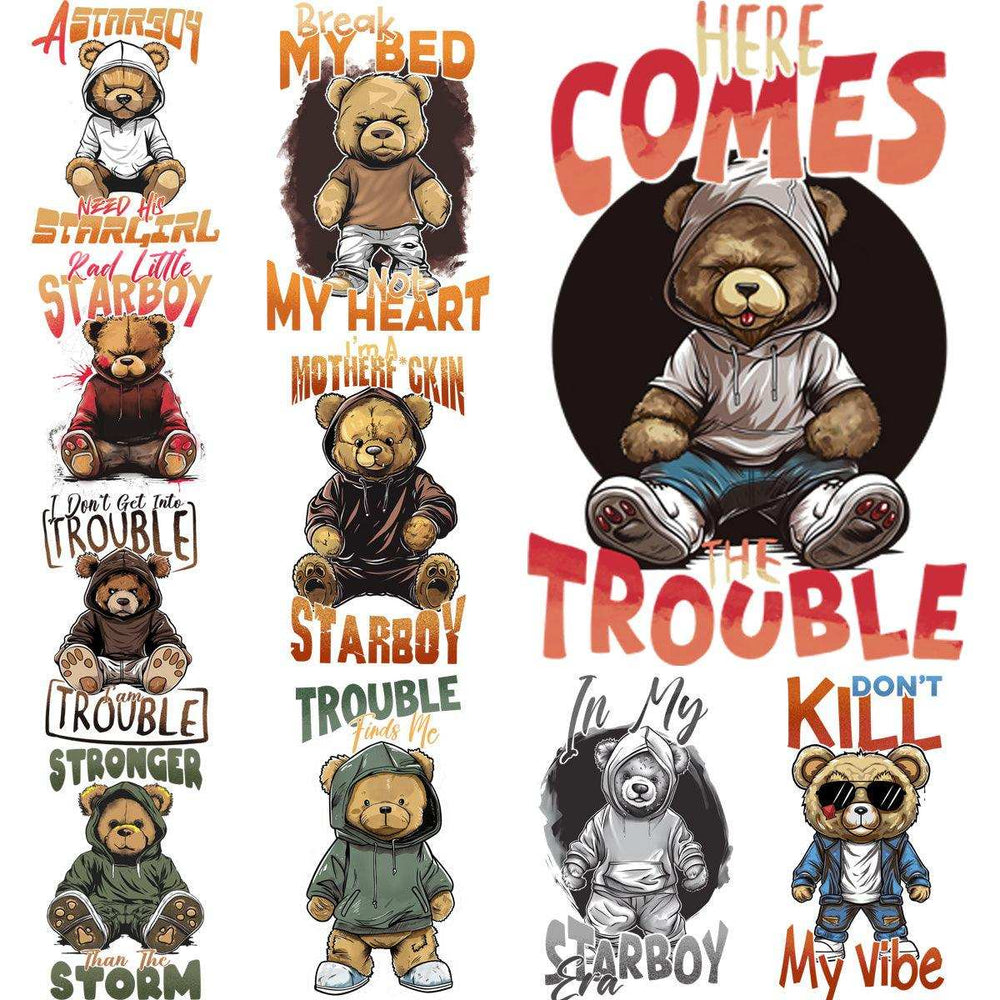 9 Starboy Bears Designs Bundle PNG