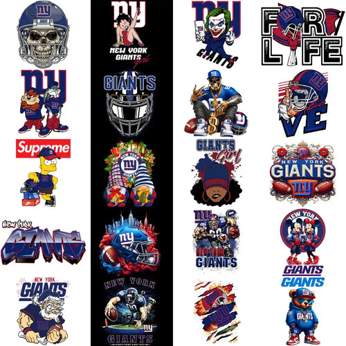49 New York Giants V1 Football Designs Bundle PNG