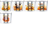 Load image into Gallery viewer, 85 Autumn Animals Tumbler Wrap Designs Bundle JPG

