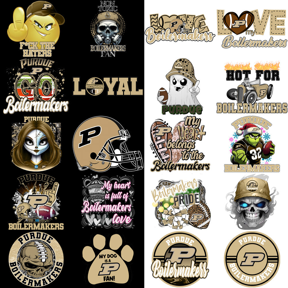 36 Purdue Boilermakers Designs Bundle PNG