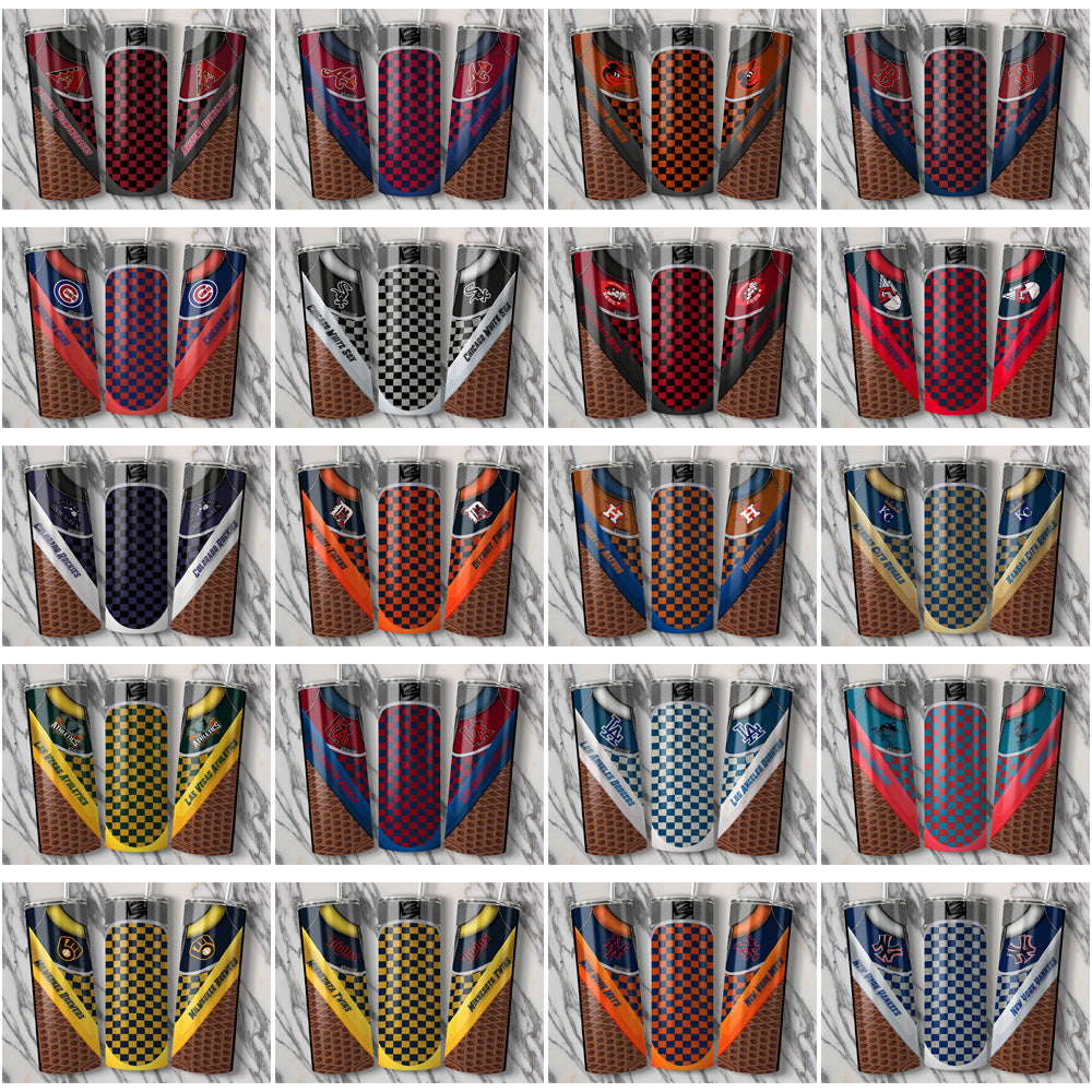 30 Baseball Teams Vans Classic Tumbler Wrap Bundle JPG