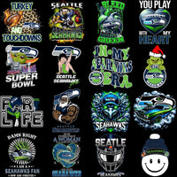Load image into Gallery viewer, 58 Mega Football Team Seattle Seahawks Mixed V2 Designs Bundle PNG
