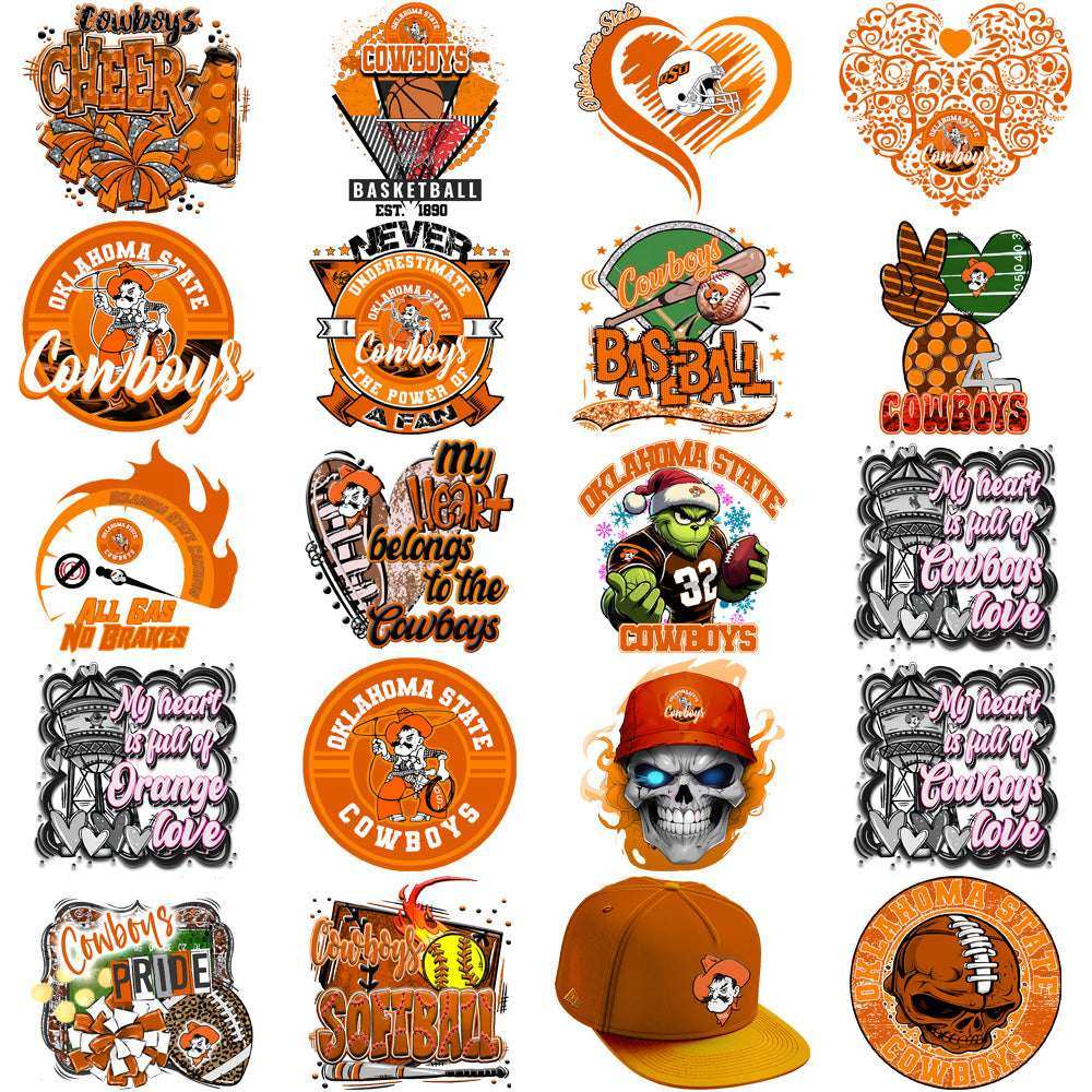 80 Oklahoma State Cowboys Designs Bundle PNG