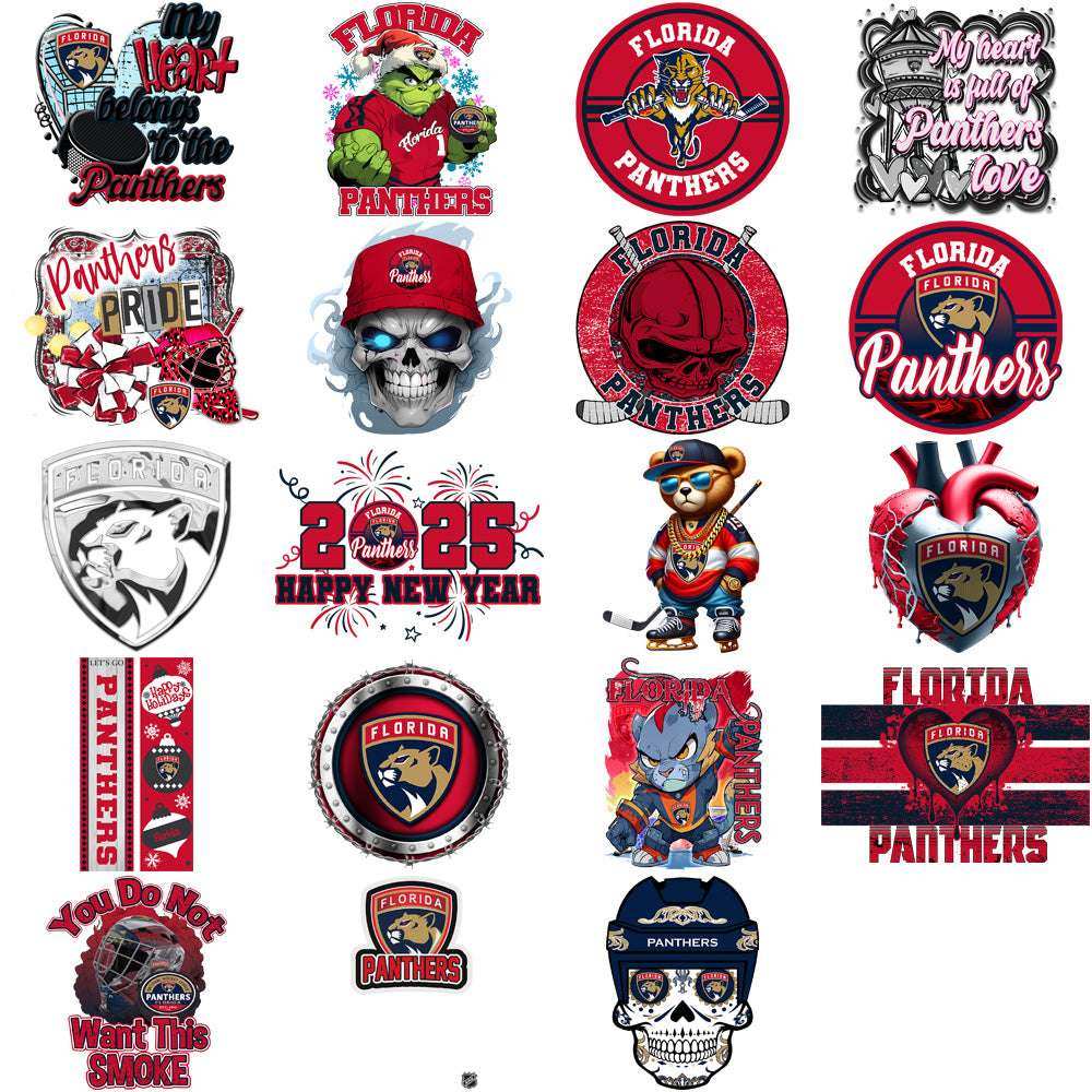 38 Florida Panthers Ice Hockey Designs Bundle PNG