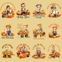 Load image into Gallery viewer, 23 Cute Fall Baby On The Farm Designs Bundle PNG
