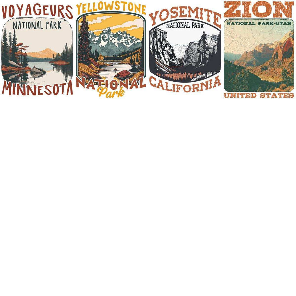 15 USA National Parks Designs Bundle PNG