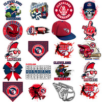 Load image into Gallery viewer, 63 Cleveland Guardians Baseball Designs Bundle PNG
