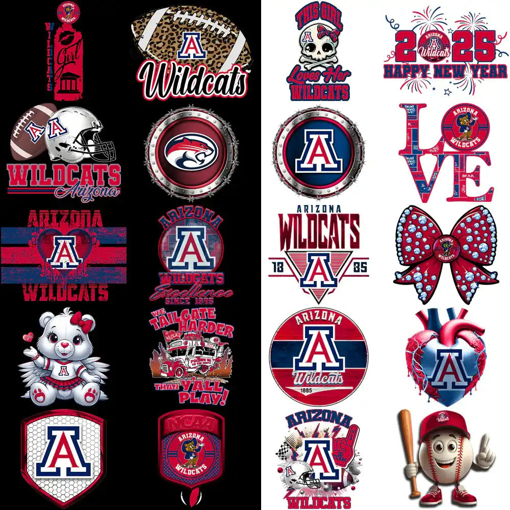 77 Arizona Wildcats Designs Bundle PNG