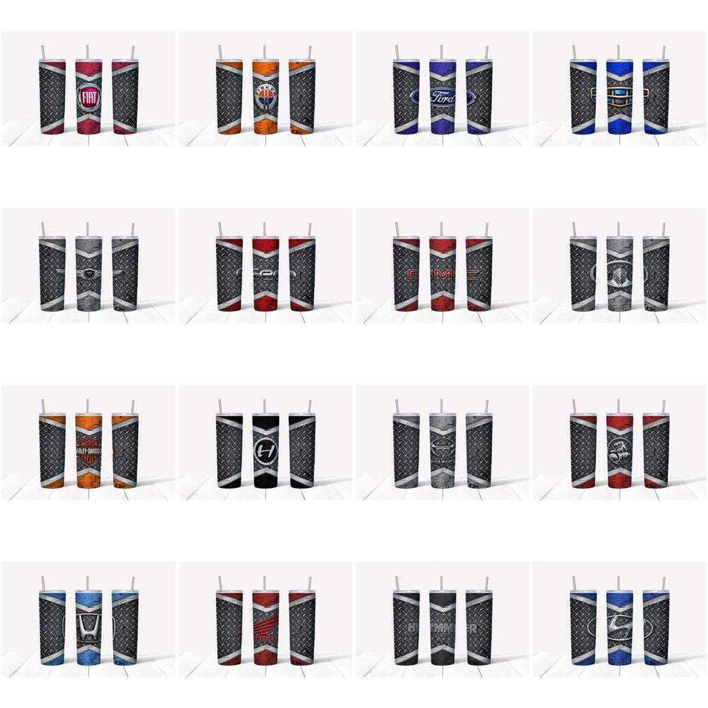 121 Automobile Brands Grunge Tumbler Wrap Designs Bundle JPG