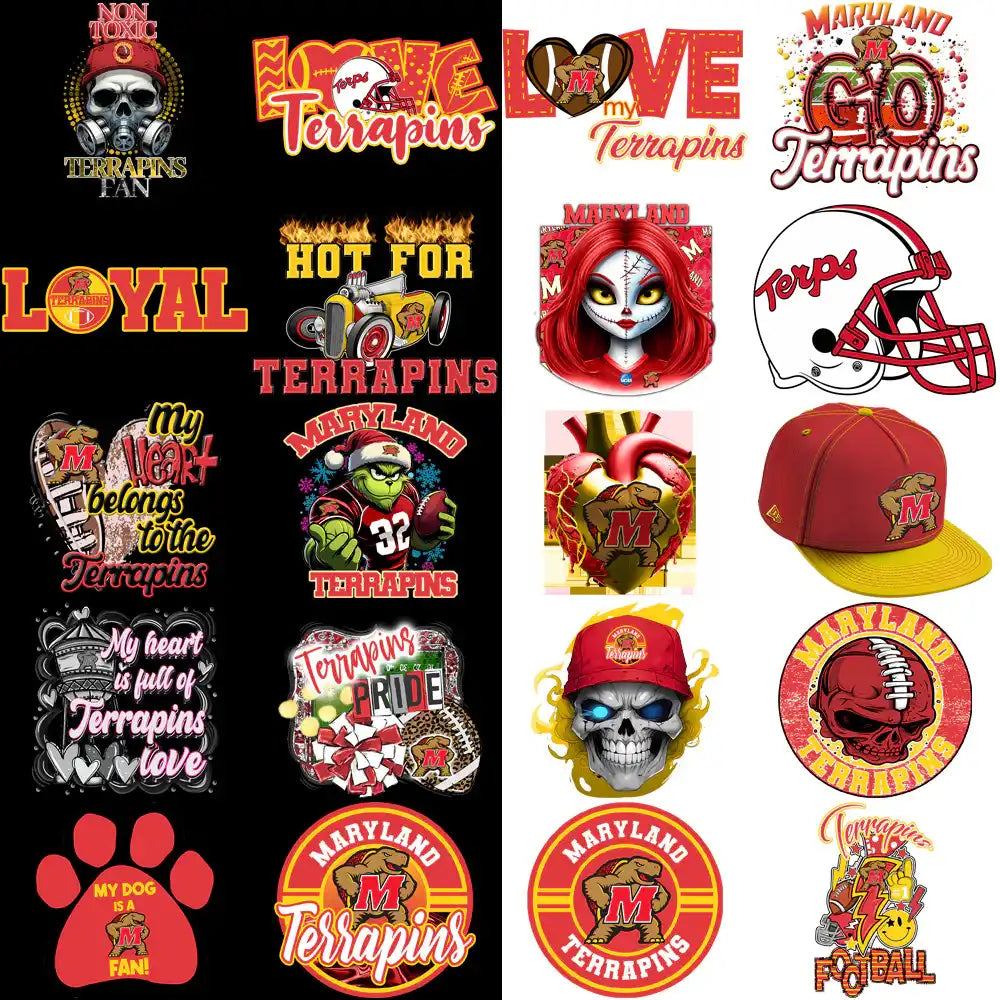 35 Maryland Terrapins Designs Bundle PNG