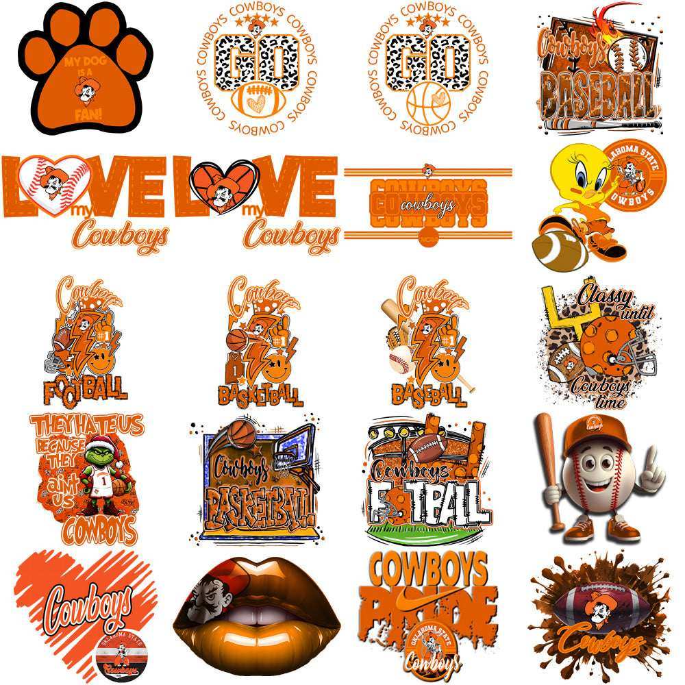 80 Oklahoma State Cowboys Designs Bundle PNG