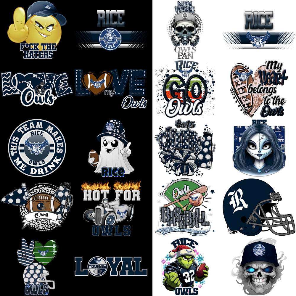 56 Rice Owls Designs Bundle PNG