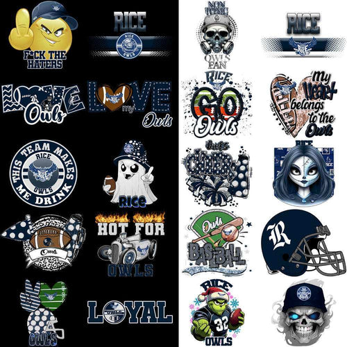56 Rice Owls Designs Bundle PNG