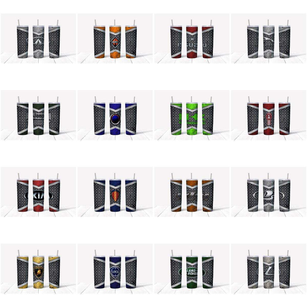 121 Automobile Brands Grunge Tumbler Wrap Designs Bundle JPG