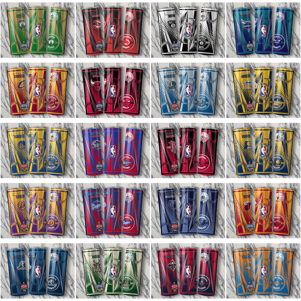30 Basketball Teams Team Logo Tumbler Wrap Bundle JPG