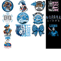 Load image into Gallery viewer, 50 Detroit Lions V1 Football Designs Bundle PNG
