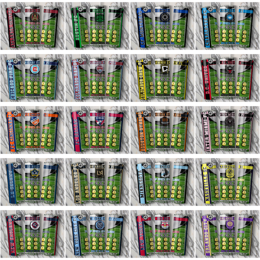 30 Soccer USA Teams Lottery Ticket Tumbler Wrap Bundle JPG