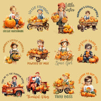 Load image into Gallery viewer, 23 Cute Fall Baby On The Farm Designs Bundle PNG
