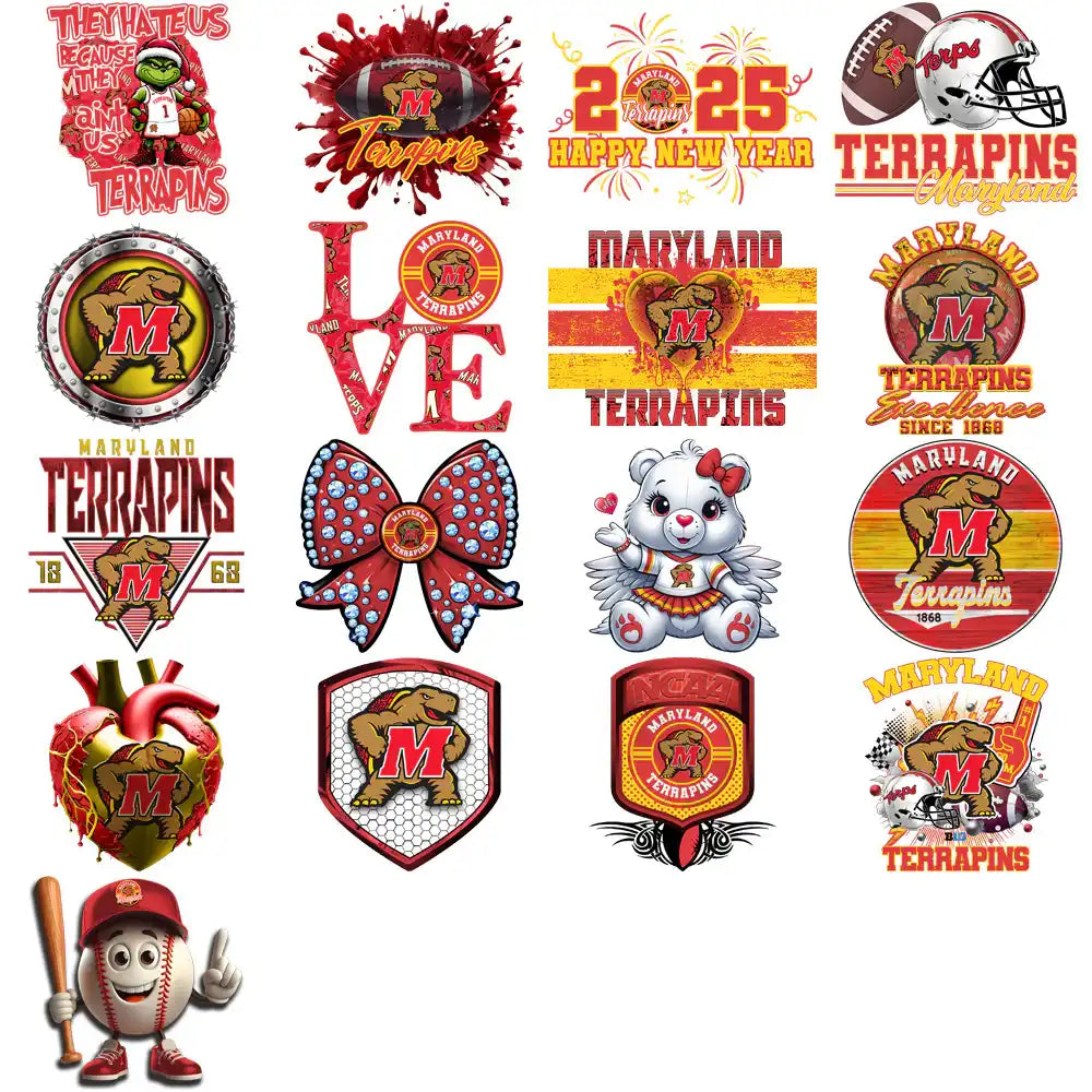 35 Maryland Terrapins Designs Bundle PNG
