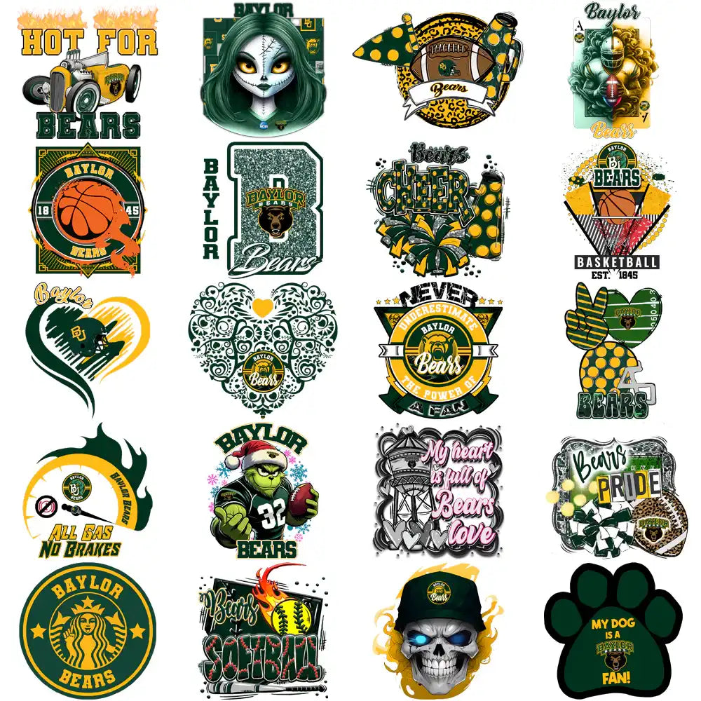 78 Baylor Bears Designs Bundle PNG