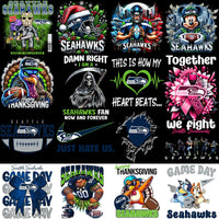 Load image into Gallery viewer, 58 Mega Football Team Seattle Seahawks Mixed V2 Designs Bundle PNG
