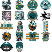 Load image into Gallery viewer, 37 San Jose Sharks Ice Hockey Designs Bundle PNG

