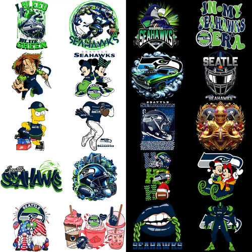 48 Seattle Seahawks V2 Football-Designs-Bundle PNG
