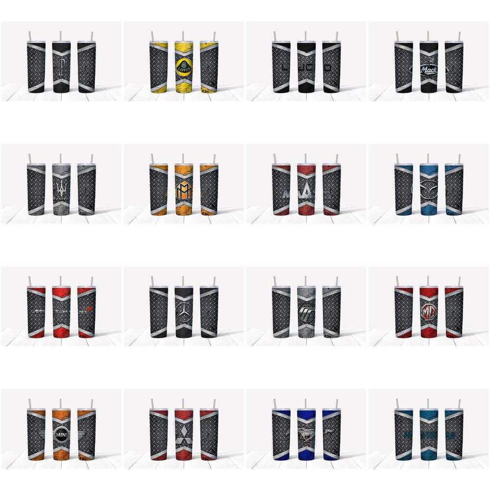 121 Automobile Brands Grunge Tumbler Wrap Designs Bundle JPG