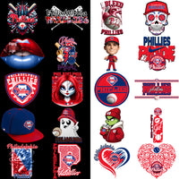 Load image into Gallery viewer, 60 Philadelphia Phillies Baseball Designs Bundle PNG
