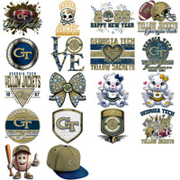 Load image into Gallery viewer, 35 Georgia Tech Yellow Designs Bundle PNG
